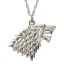 Pendentif Stark silver edition Noble Collection - Game Of Thrones (neuf)