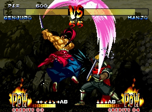 114673 samurai shodown iii blades of blood neo geo screenshot genjuro