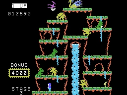 48903 roc n rope colecovision screenshot this level has a deadly