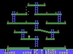 66988 jumpman junior colecovision screenshot look out for falling