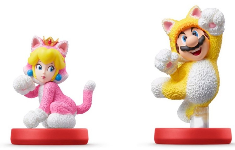 Amiibo Cat Mario Cat Peach 1