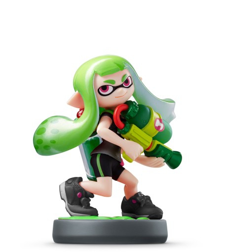 AMIIBO SPLATOON FILLE INKLING VERT