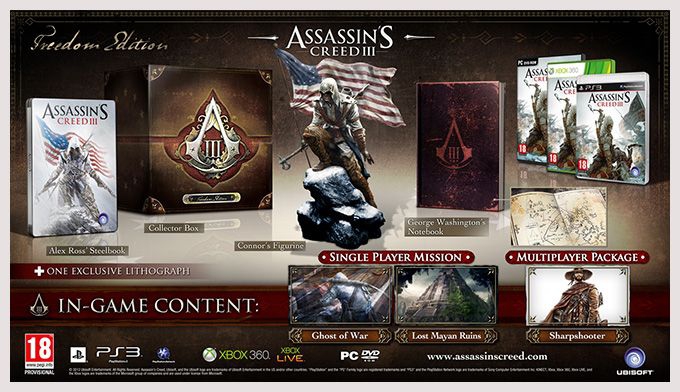 ASSASSIN S CREED 3 FREEDOM EDITION