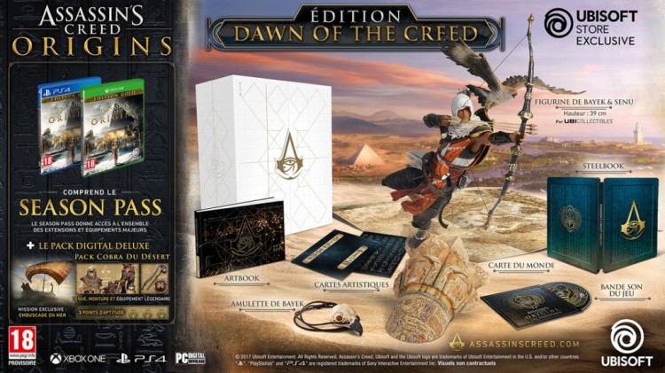 Assassin's creed origins dawn of the creed edition ps4