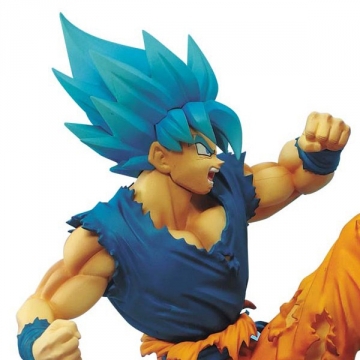 banpresto dragon ball super z battle figure son goku blue 1