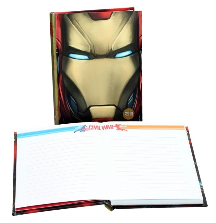 captain america civil war cahier lumineux iron man face (2)