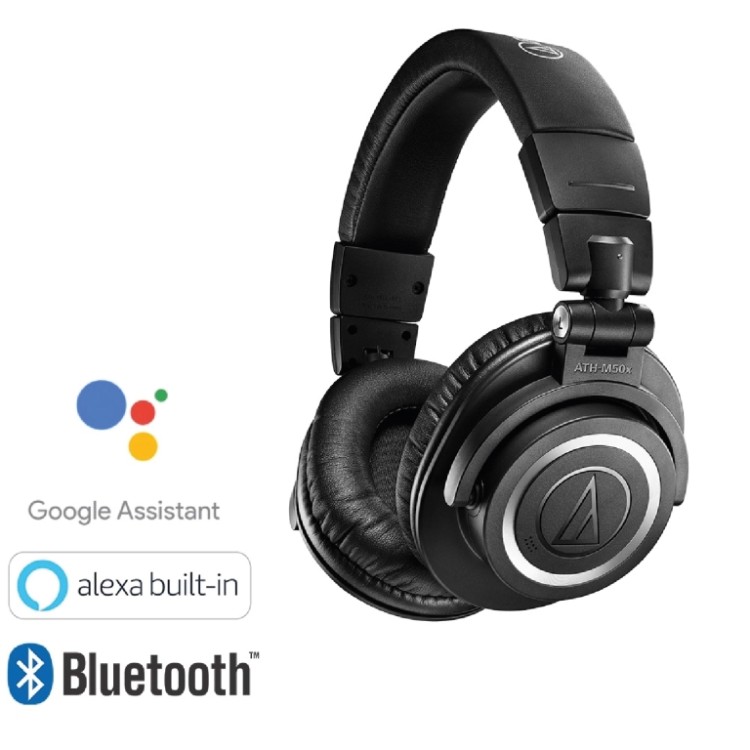 Casque Bluetooth sans fil professionnel pliable Audio Technica ATH M50xBT2noir 03