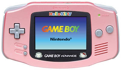 CONSOLE GAME BOY ADVANCE ROSE HELLO KITTY