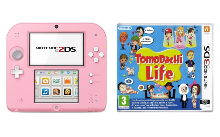 CONSOLE NINTENDO 2DS ROSE TOMODACHI