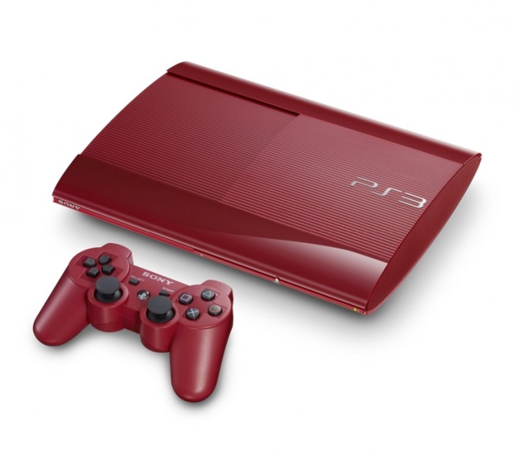 console ps3 ultra slimrouge