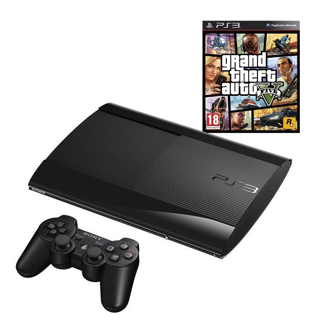 Console Ultra Slim (500 Go) Noire + GTA 5