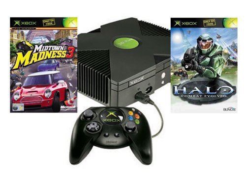 Console Xbox Halo et Midtown Madness 3