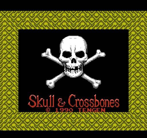 ecran titre skull crossbones nes