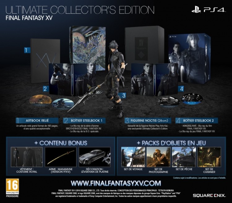 FF15 ultimate collector edition ps4