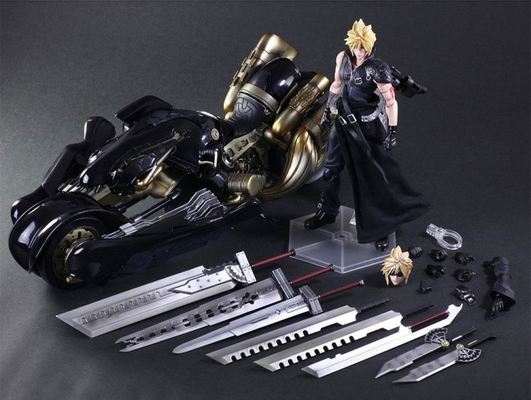 FINAL FANTASY 7 PLAY ARTS ADVENT CHILDREN CLOUD ET FENRIR 2