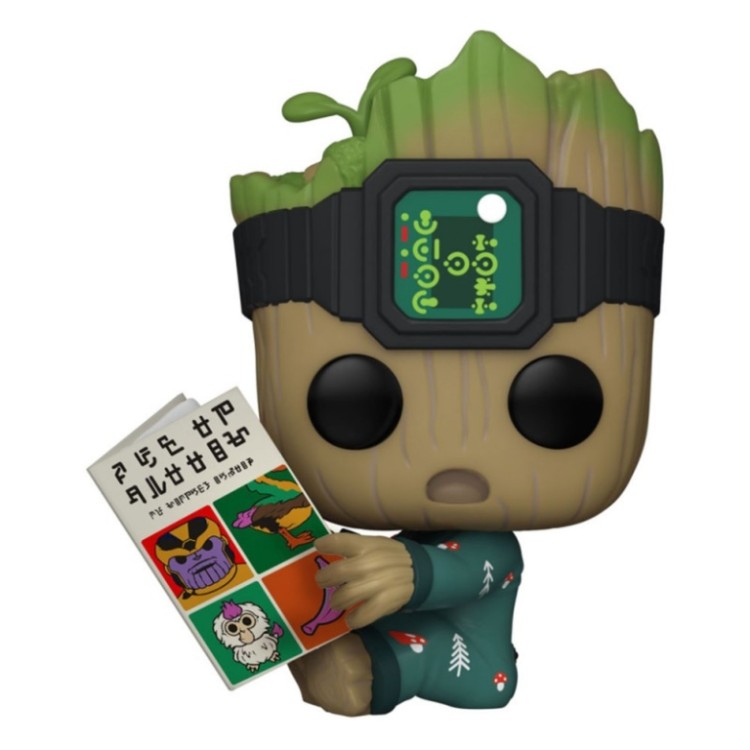 funko fk70651 groot pop vinyl groot pjs w book 9 cm