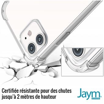 JAYM Coque Renforcee pour Apple iPhone 14 Plus Compatible Magsafe Souple et resistante Certifiee 2 Metres de chute Transparente