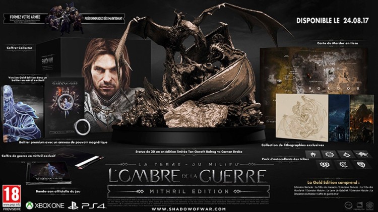 La Terre du Milieu LOmbre de la Guerre edition collector