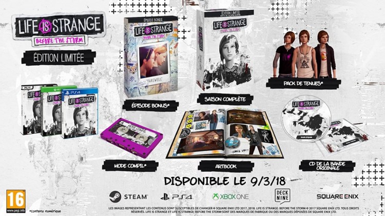 LIFE IS STRANGE EDITION LIMITEE BEFORE THE STORM