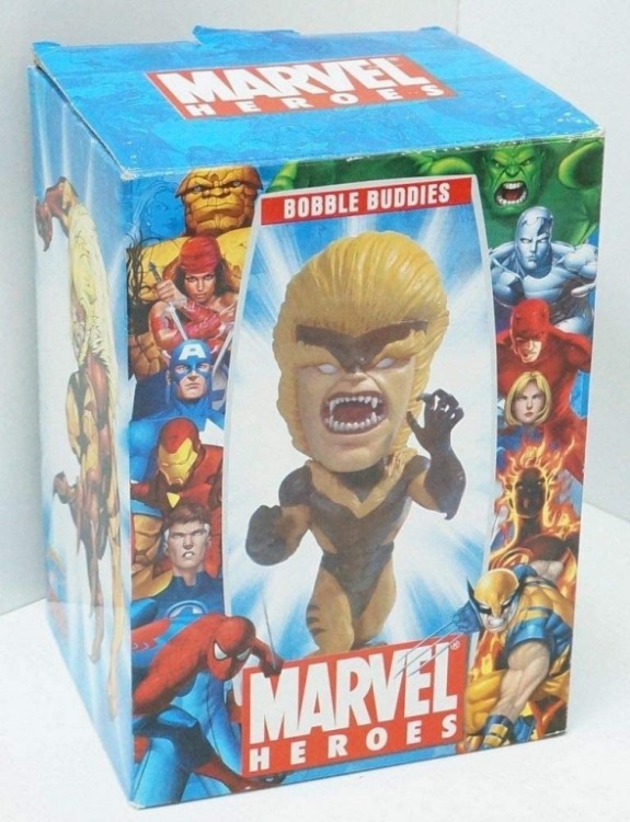 MARVEL HEROES SABRETOOTH BOBBLE BUDDIES