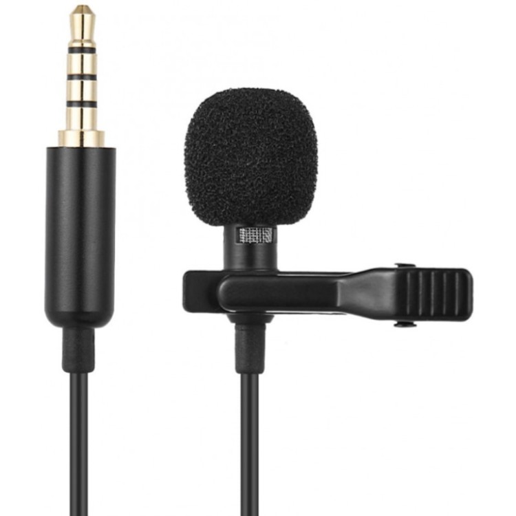 microphone cravate filaire jack 35mm avec pince cable 