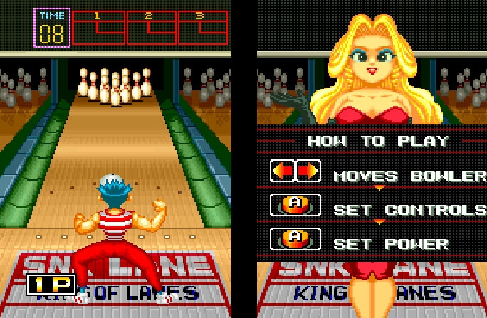 neogeo league bowling jeu