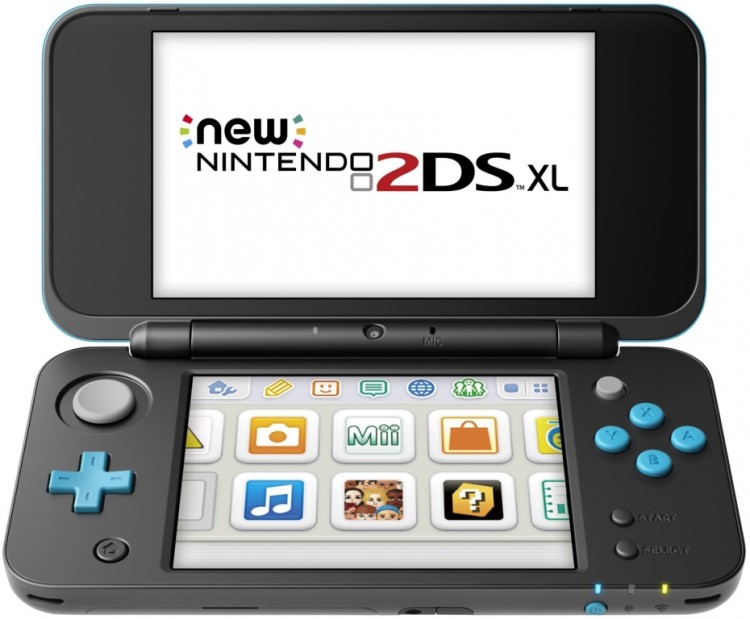 NewNintendo2DSXL noir turquoise