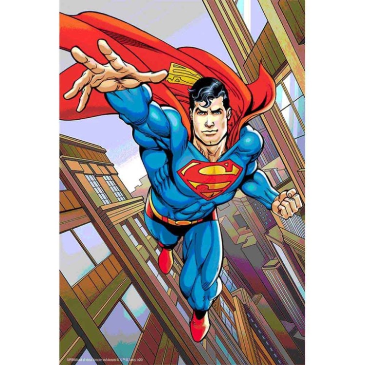 prime 3d superman dc comics lenticular puzzle 300 pieces