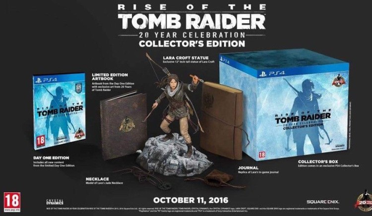 rise of the tomb raider collector ps4