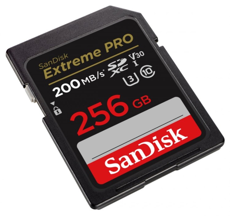 sandisk 256 gb sdxc extremepro 200mbs v30 uhs i u3 class 10 speicherkarte 166557587210280304