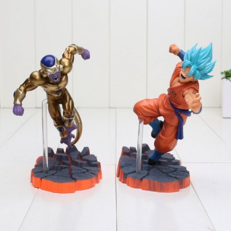 SON GOKU SUPER SAIYAN BLUE VS FREEZER GOLDEN 1