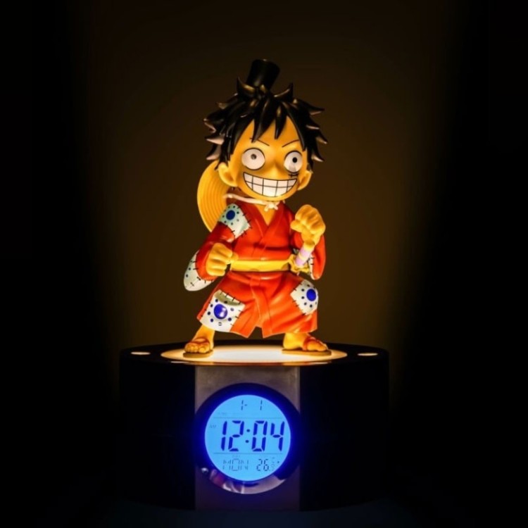 teknofun 15150 one piece radio reveil lumineux luffy wanokuni