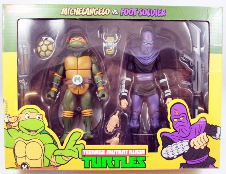 TORTUE NINJA MICHELANGELO VS FOOT SOLDIER