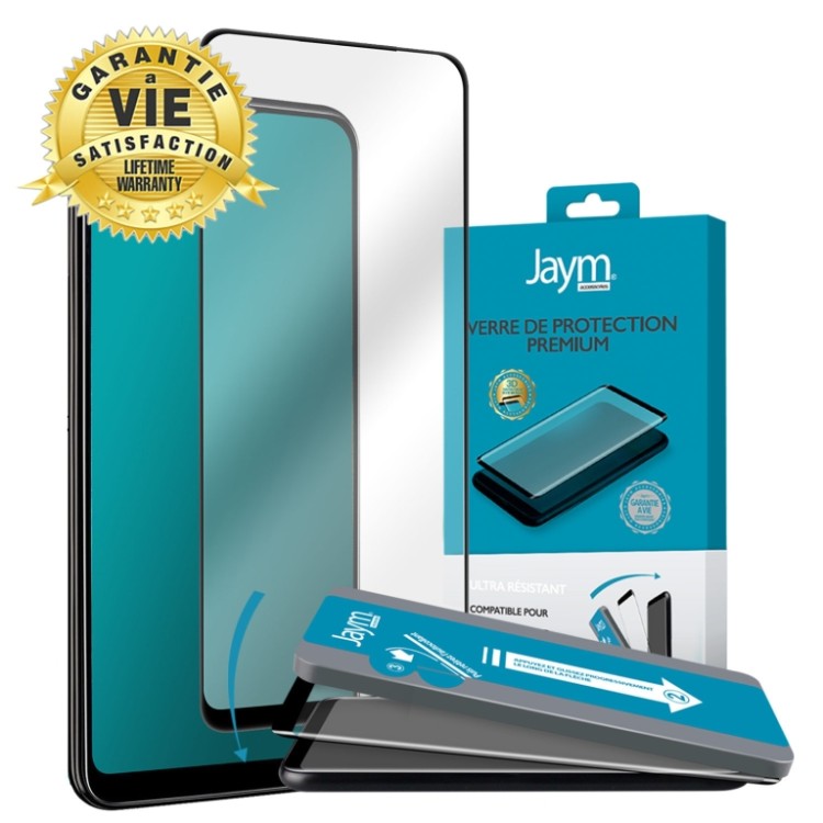 verre trempe premium 3d avec applicateur pour apple iphone 14 pro sonic sensor jaym