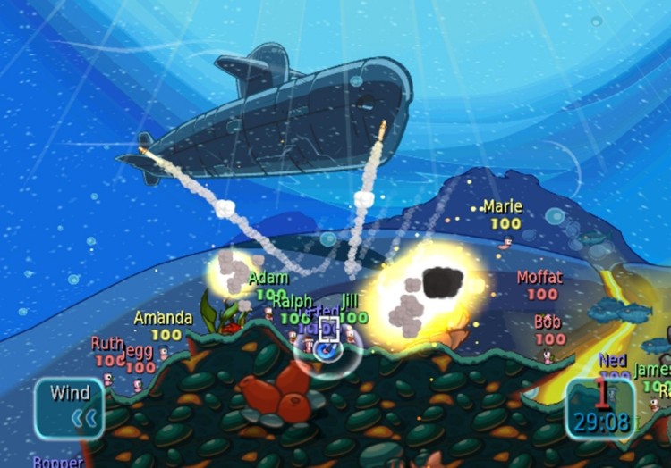 worms battle island screen1