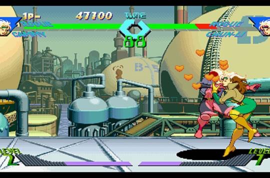 x men vs street fighter playstation ps1 017